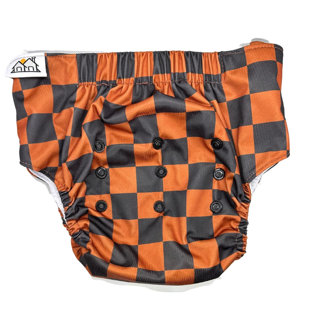 Toddler Trainers | Dusty Checkered by The Good Village Cloth Co.
