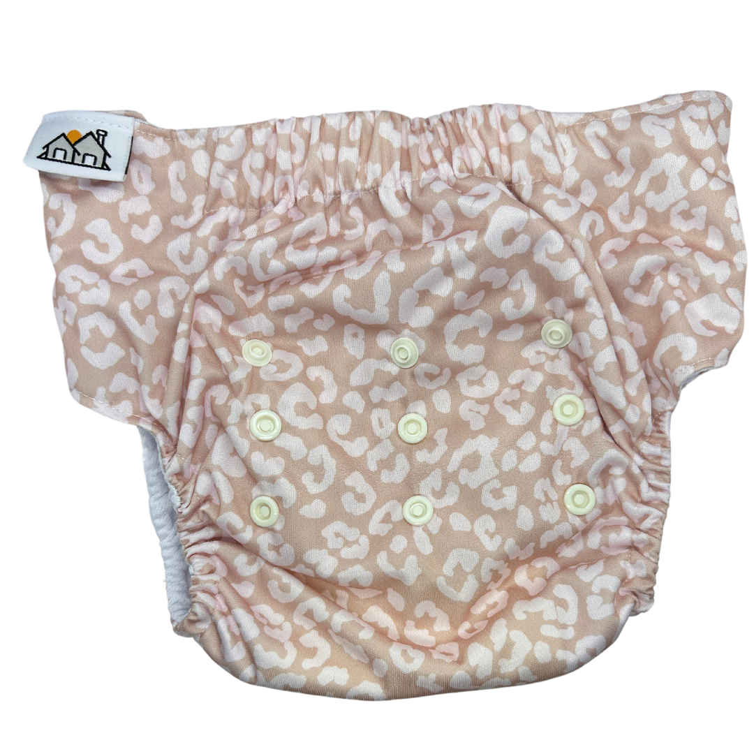 Toddler Trainers | Neutral Leopard by The Good Village Cloth Co.