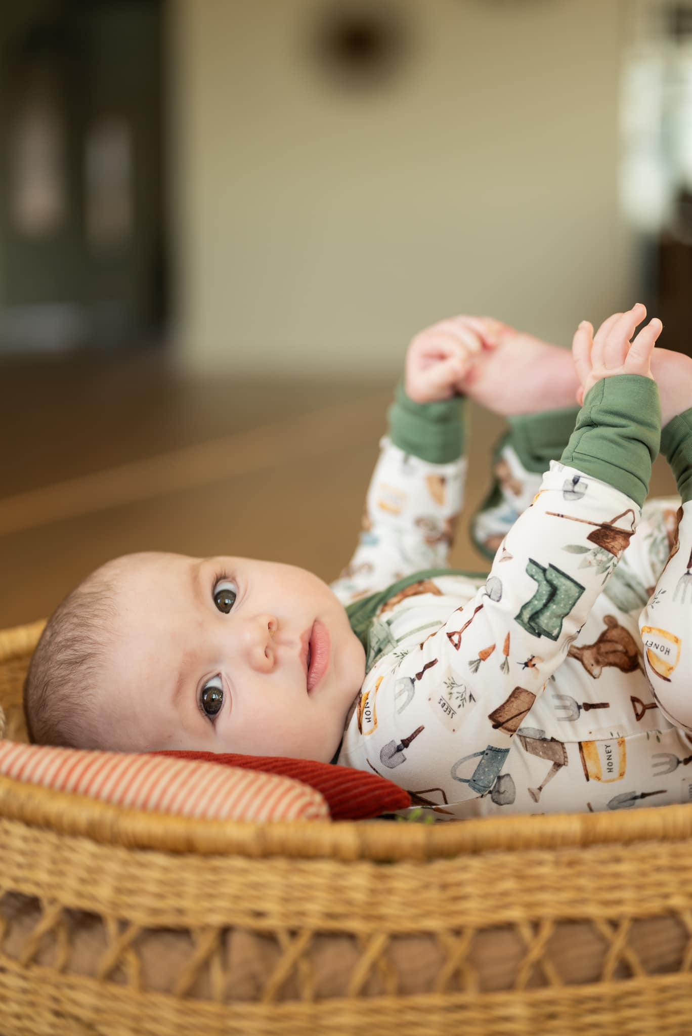 Cottontail Garden Bamboo Zippy Romper by Little Joy Co., product view 11