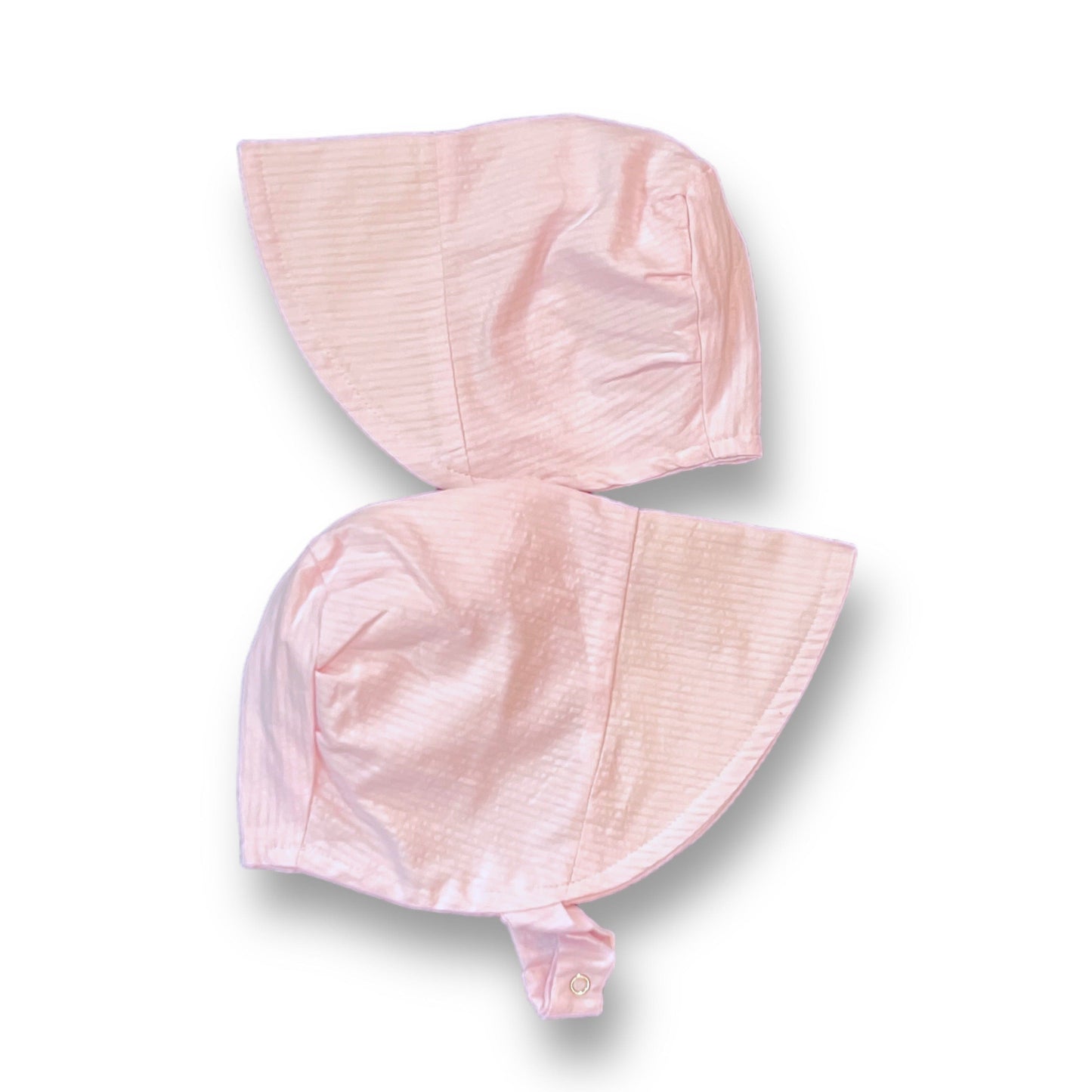 Bonnet in Candy Pink seersucker by UB2 | Urban Baby Bonnets