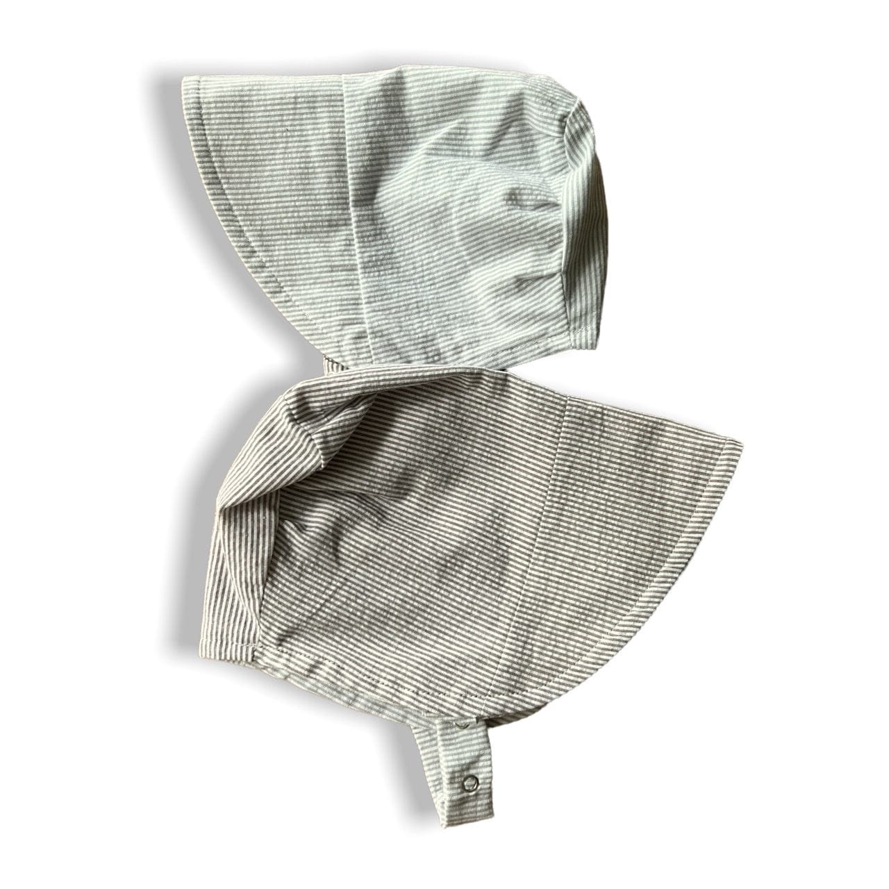 Bonnet in Classic Striped Seersucker by UB2 | Urban Baby Bonnets