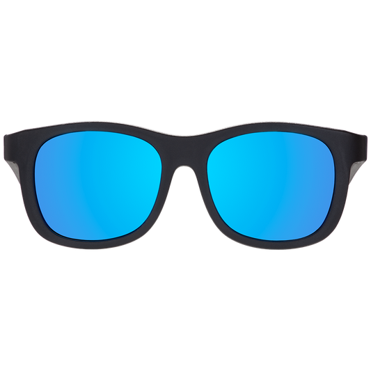 Babiators Jet Black Navigator Kids’ Polarized Sunglasses – Cobalt Blue