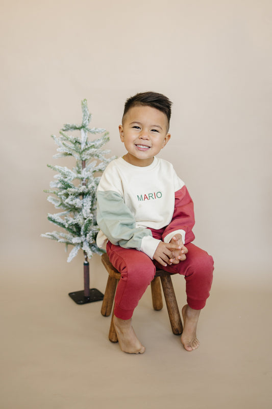 Cotton French Terry Jogger Pants by Little Joy Co., product view 2