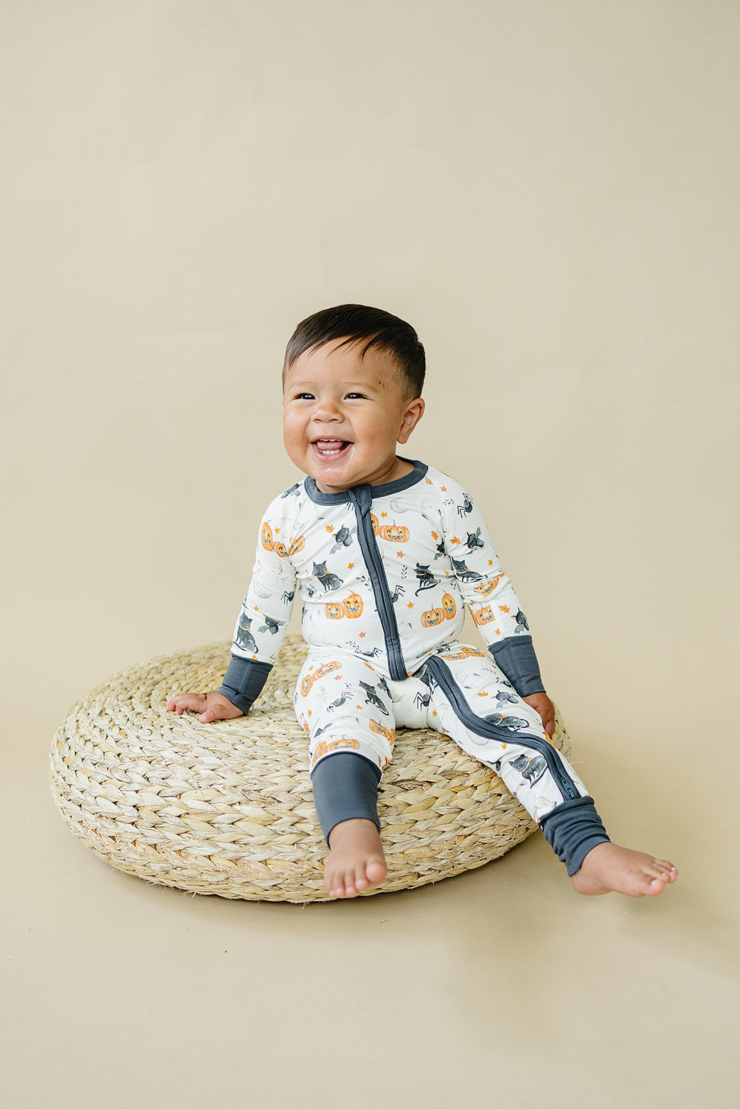 Boo Crew Bamboo Zippy Romper by Little Joy Co., product view 14