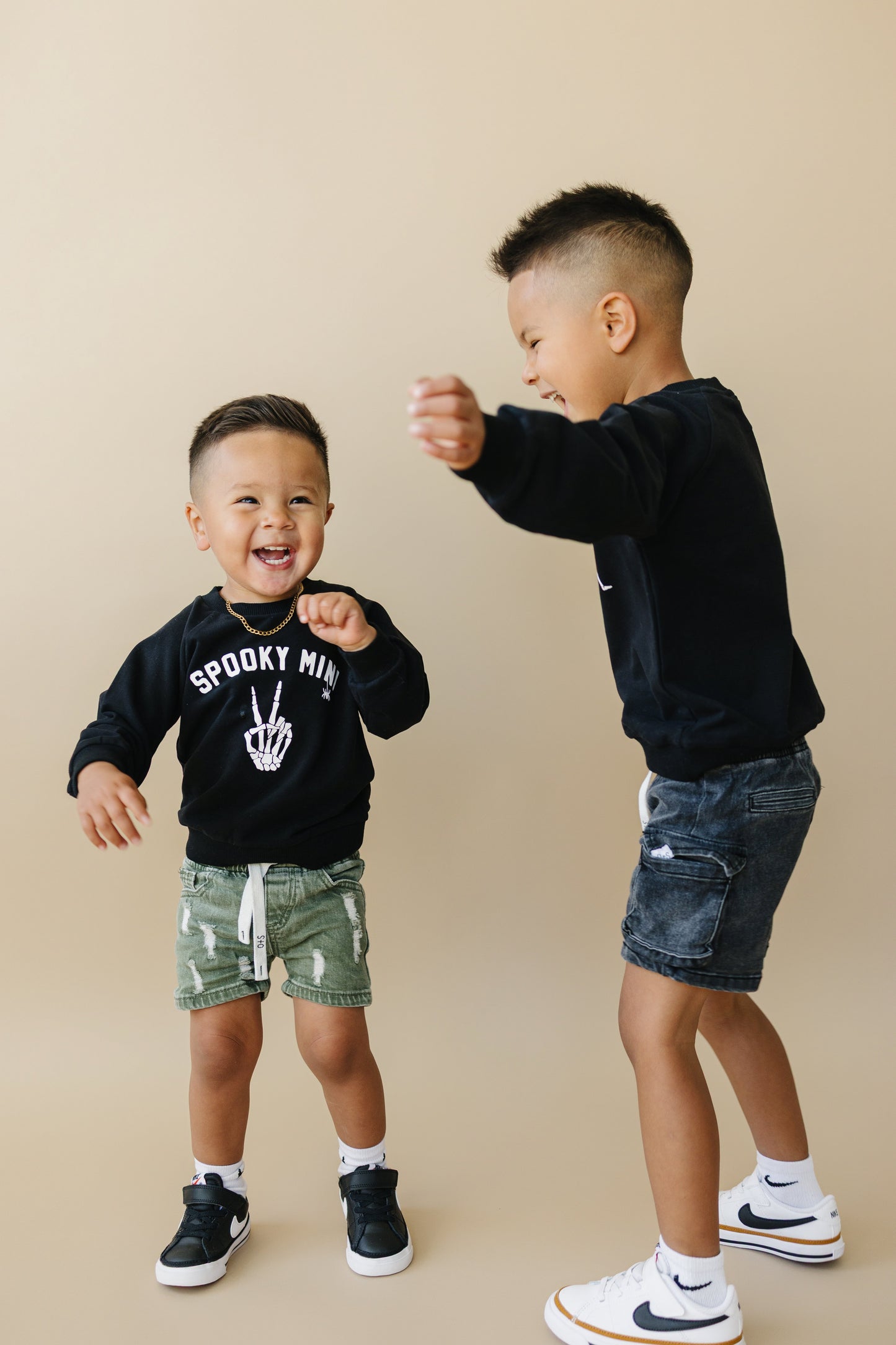 Organic Cotton Dancing Skeletons Crewneck Sweatshirt by Little Joy Co., product view 10