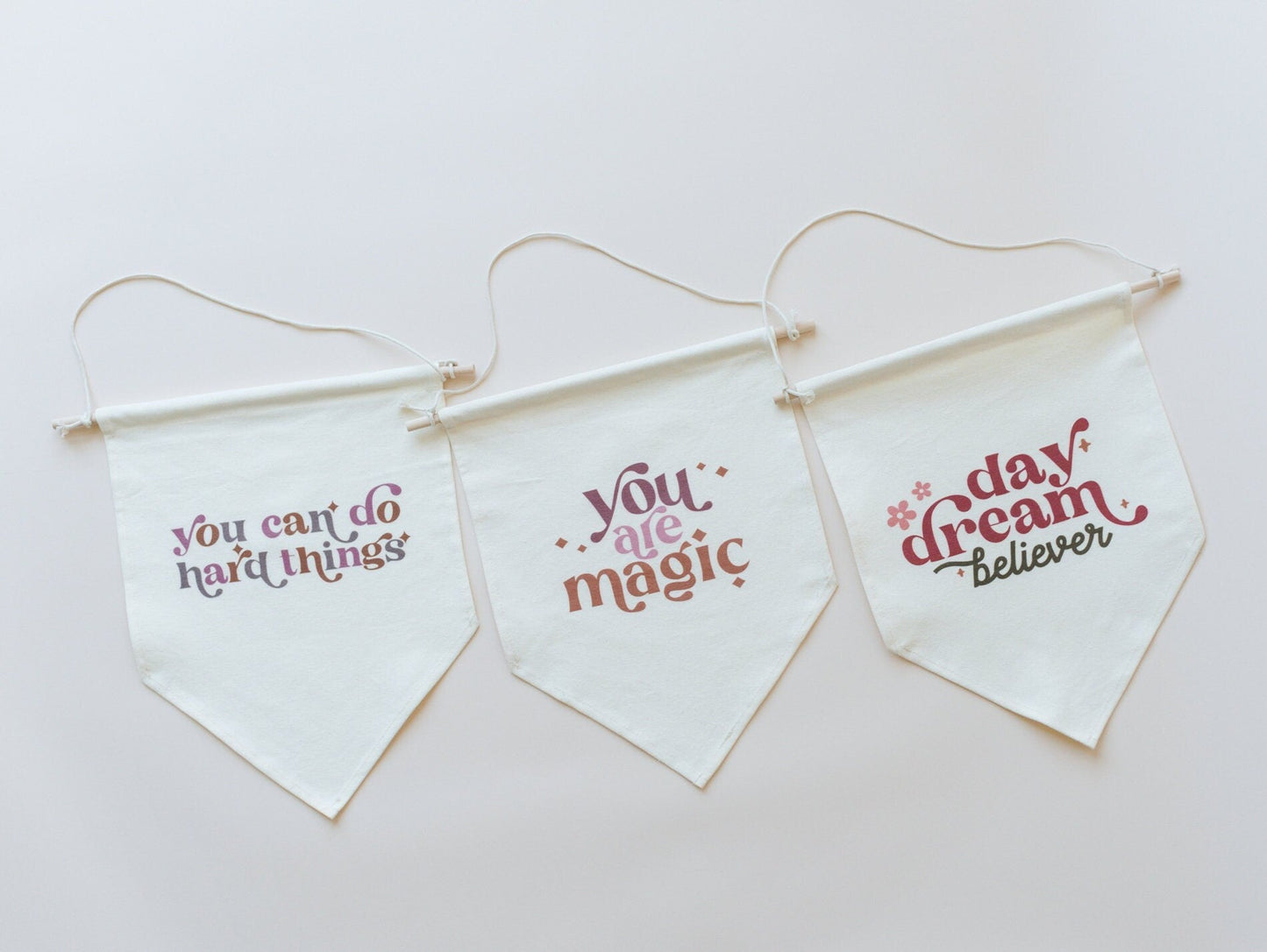 Daydream Believer Canvas Pennant by Little Joy Co., product view 4