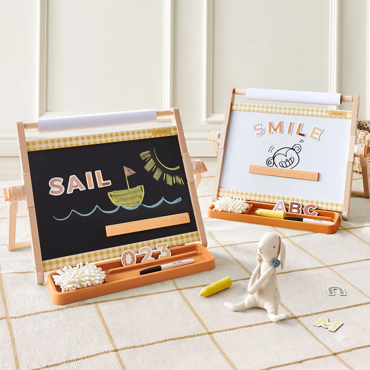 Tiny Land 3-in-1 Magnetic Tabletop Easel for Kids, Ages 3+