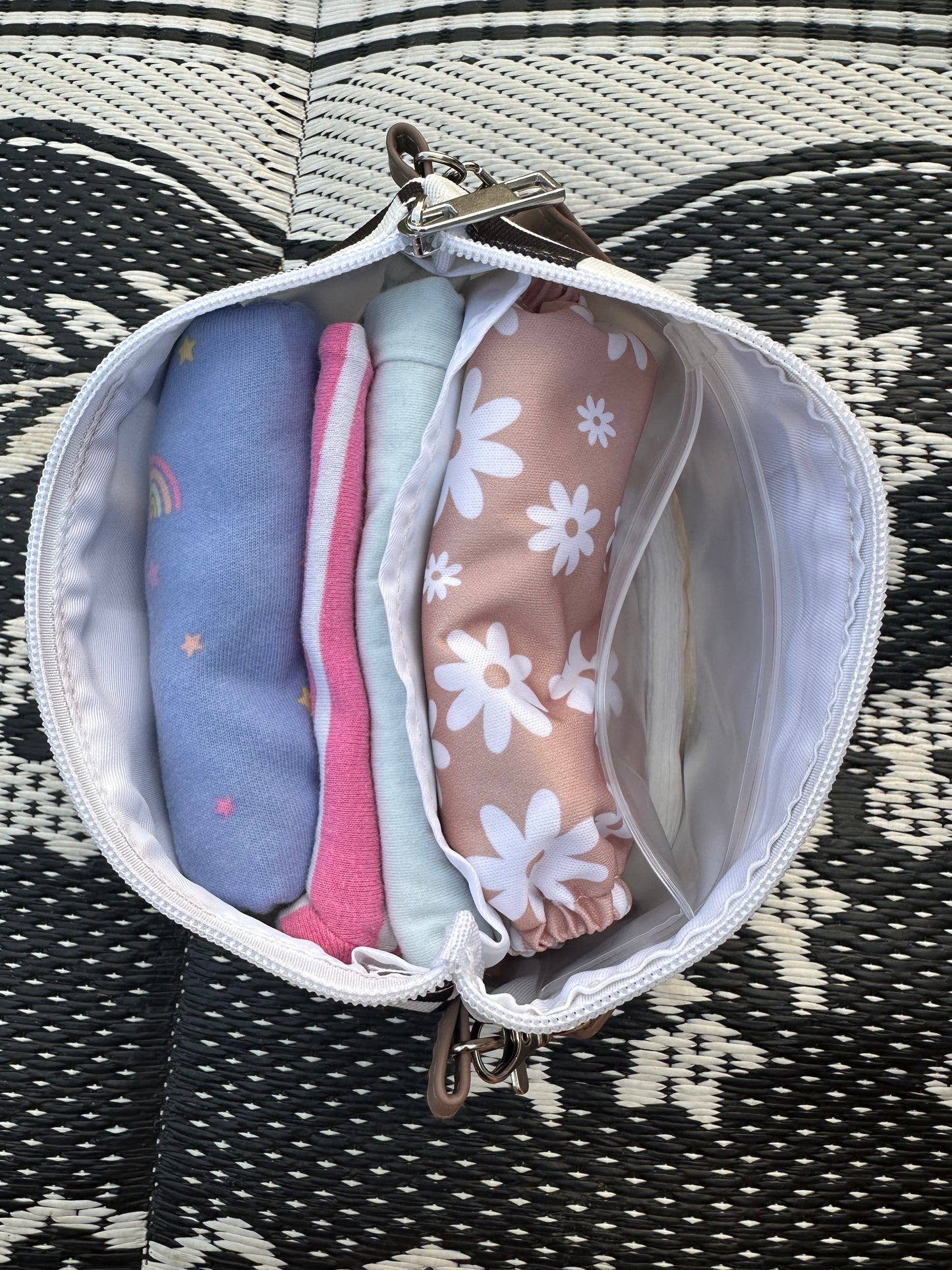 Wipes Clutch | Black Check by The Good Village Cloth Co., product view 6