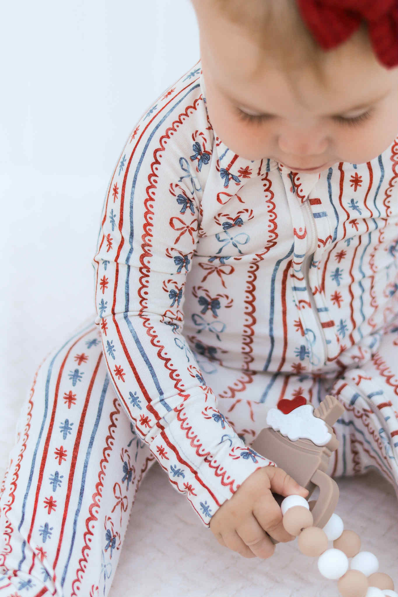 Candy Cane Lane Bamboo Christmas Pajamas - Zippy by Little Joy Co.