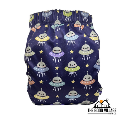 One Size Pocket Diaper - Cosmic Cuties by The Good Village Cloth Co., product view 2