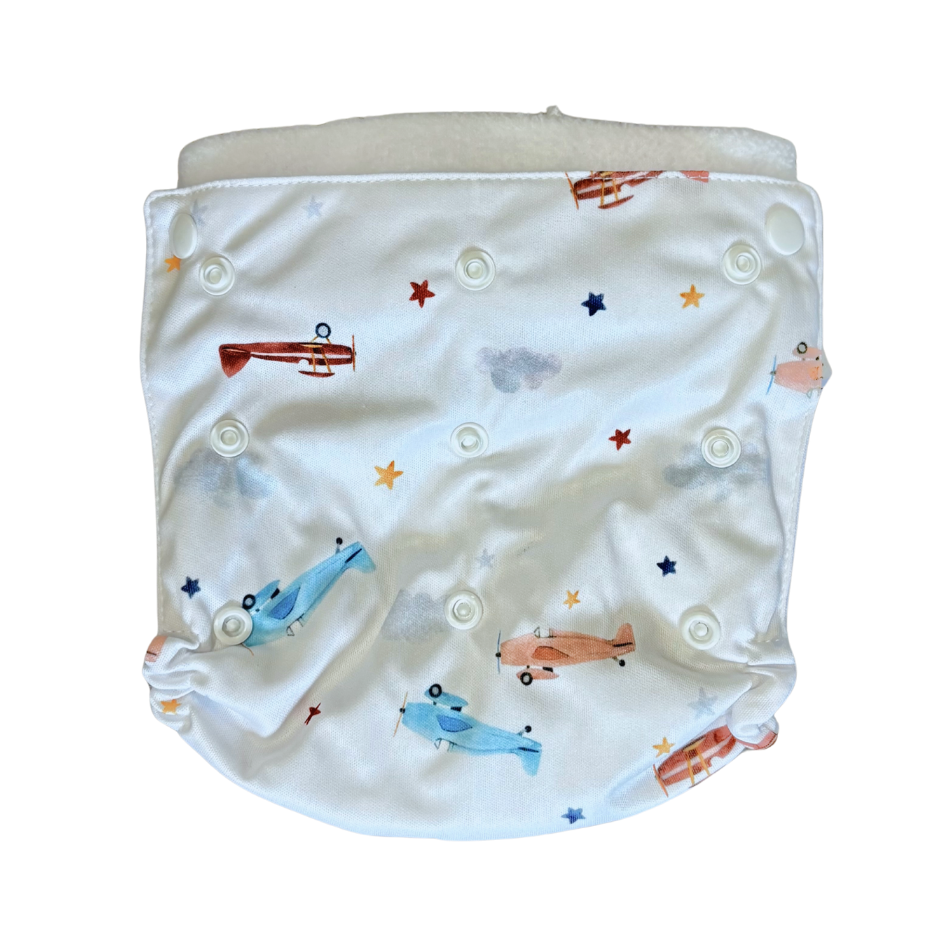 All-in-Two Diaper Cover and Belt (Printed PUL) by Flappy-Nappies, product view 5