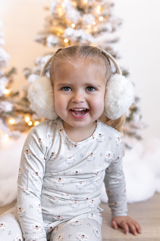 Polar Bear 2pc Bamboo Pajamas by Little Joy Co.