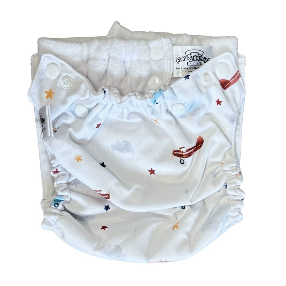 All-in-Two Diaper Cover and Belt (Printed PUL) by Flappy-Nappies, product view 23