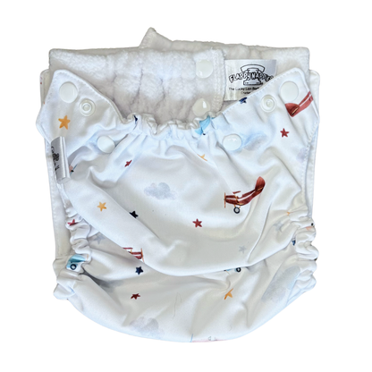 All-in-Two Diaper Cover and Belt (Printed PUL) by Flappy-Nappies, product view 23