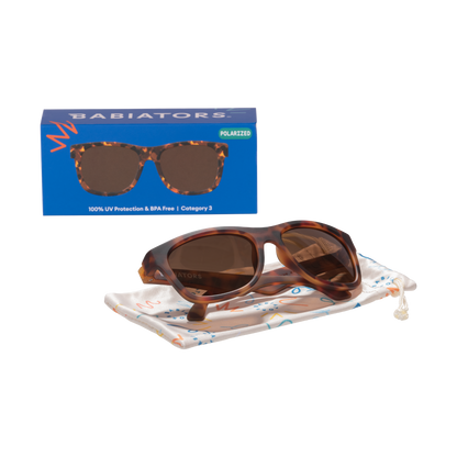 Babiators Classic Tortoise Navigator Kids’ Polarized Sunglasses