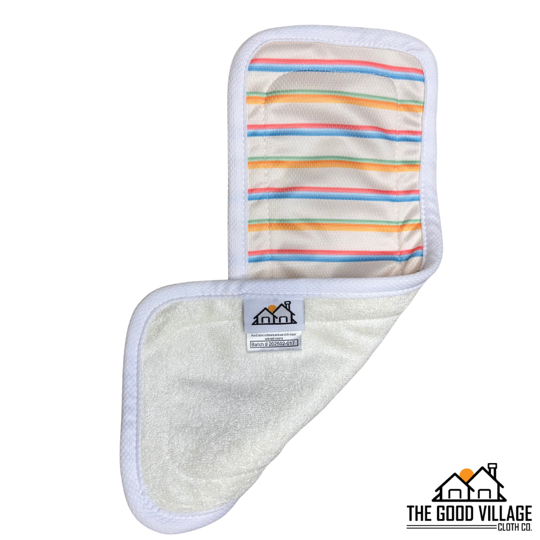 Good Village Wave Rider Bamboo Cloth Diaper Booster, Single