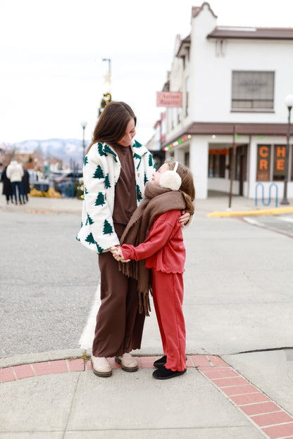Adult Scalloped Set - Green or Brown by Little Joy Co., product view 4