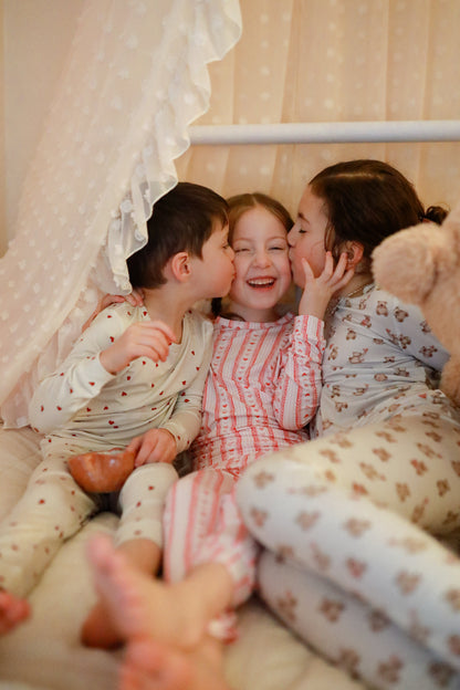 Valentines Teddy Bear 2pc Bamboo Pajamas by Little Joy Co., product view 11