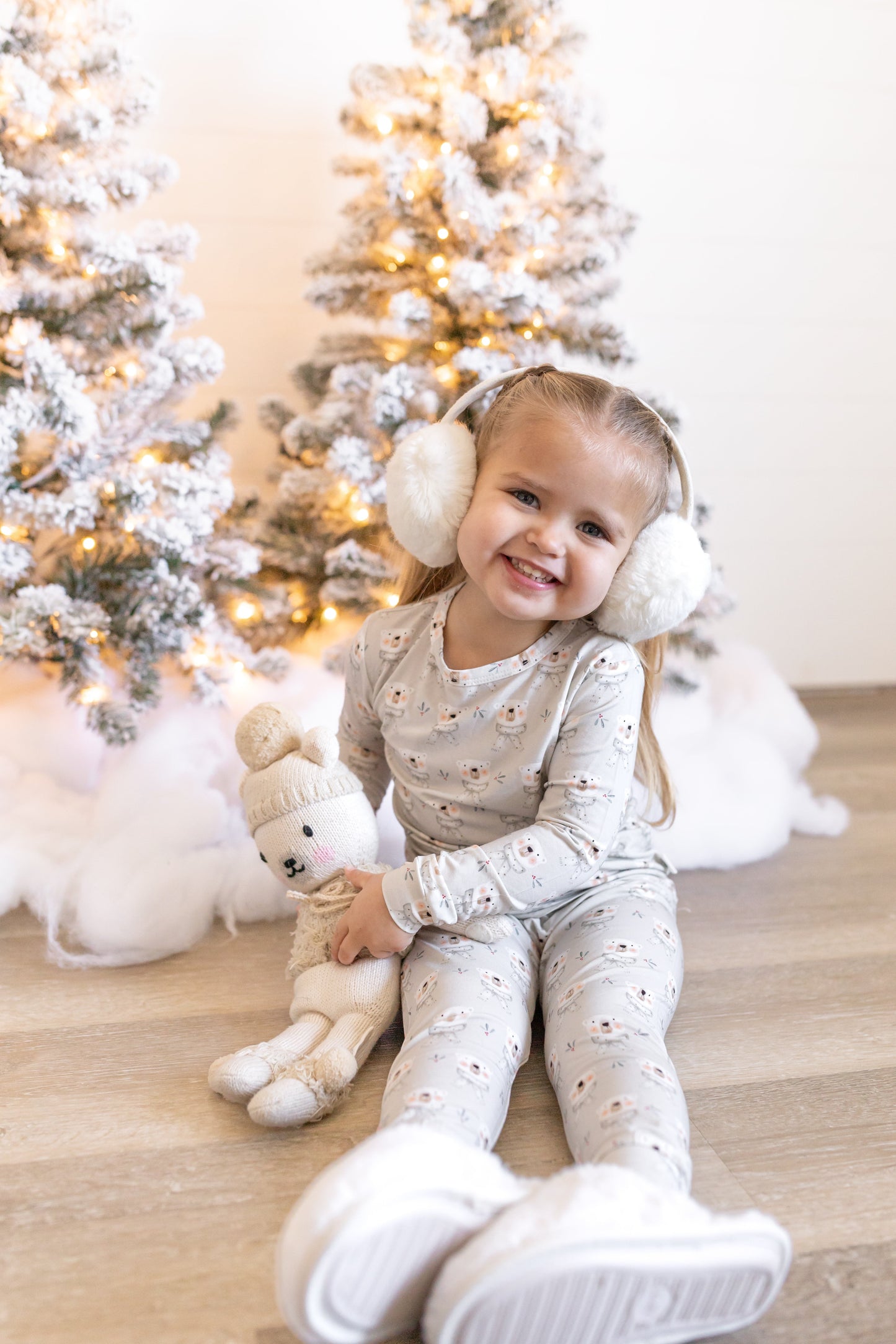 Polar Bear 2pc Bamboo Pajamas by Little Joy Co., product view 6