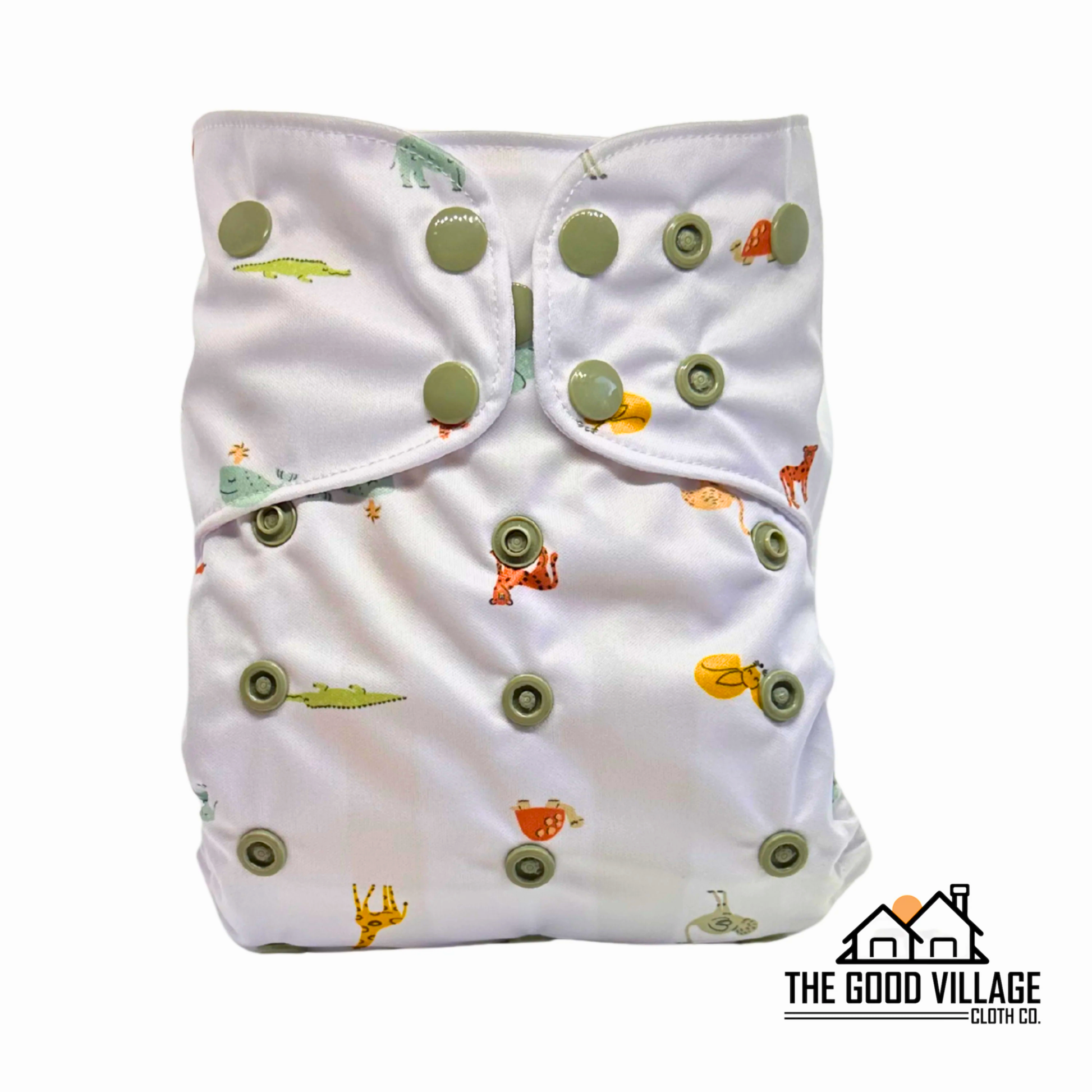 One Size Pocket Diaper - Wild Bunch by The Good Village Cloth Co.