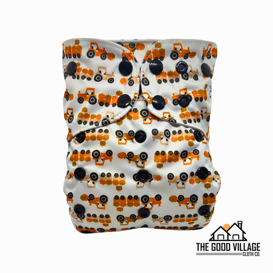 One Size Pocket Diaper - Pumpkin Haul by The Good Village Cloth Co.