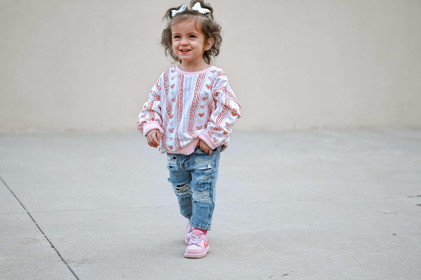 Laced with Love Crewneck Sweatshirt by Little Joy Co., product view 5