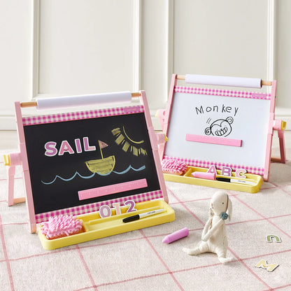 Tiny Land 3-in-1 Magnetic Tabletop Easel for Kids, Ages 3+