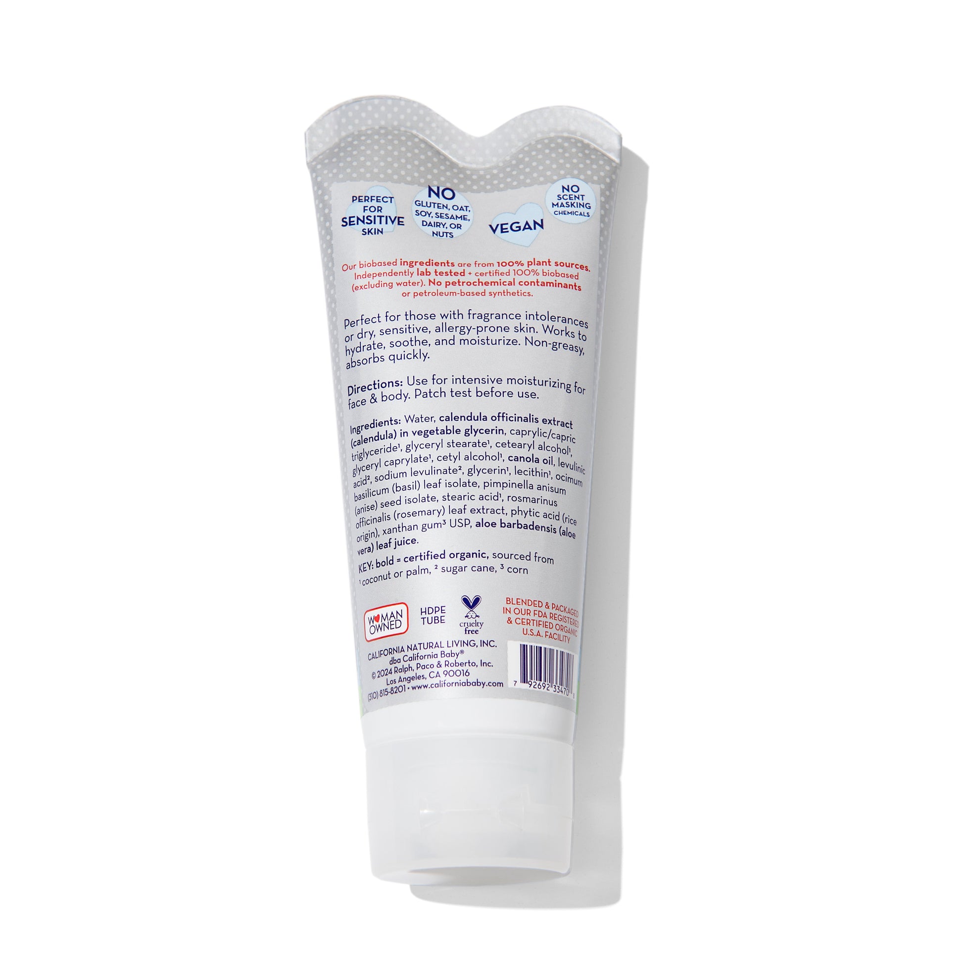 (No Fragrance) Super Sensitive™ Cream by California Baby, product view 2