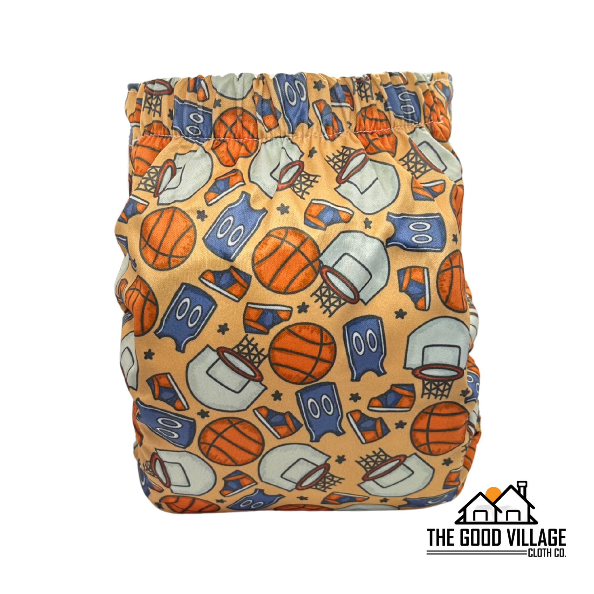 One Size Pocket Diaper - Slam Dunk by The Good Village Cloth Co., product view 2