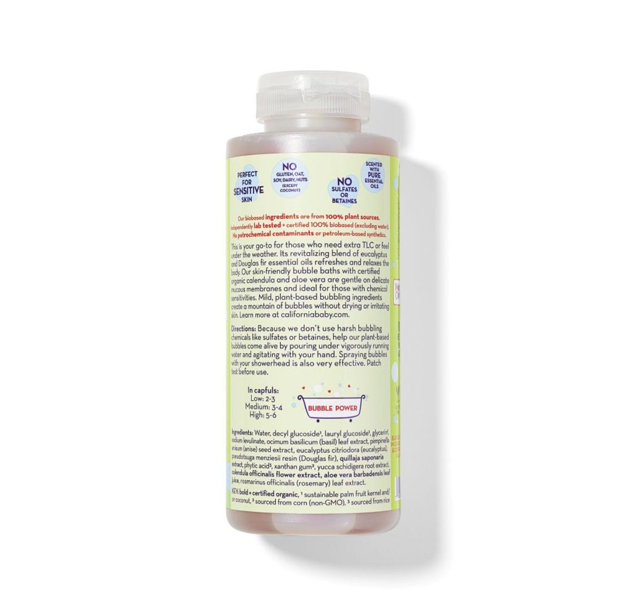 Eucalyptus Ease™ Bubble Bath by California Baby, product view 4