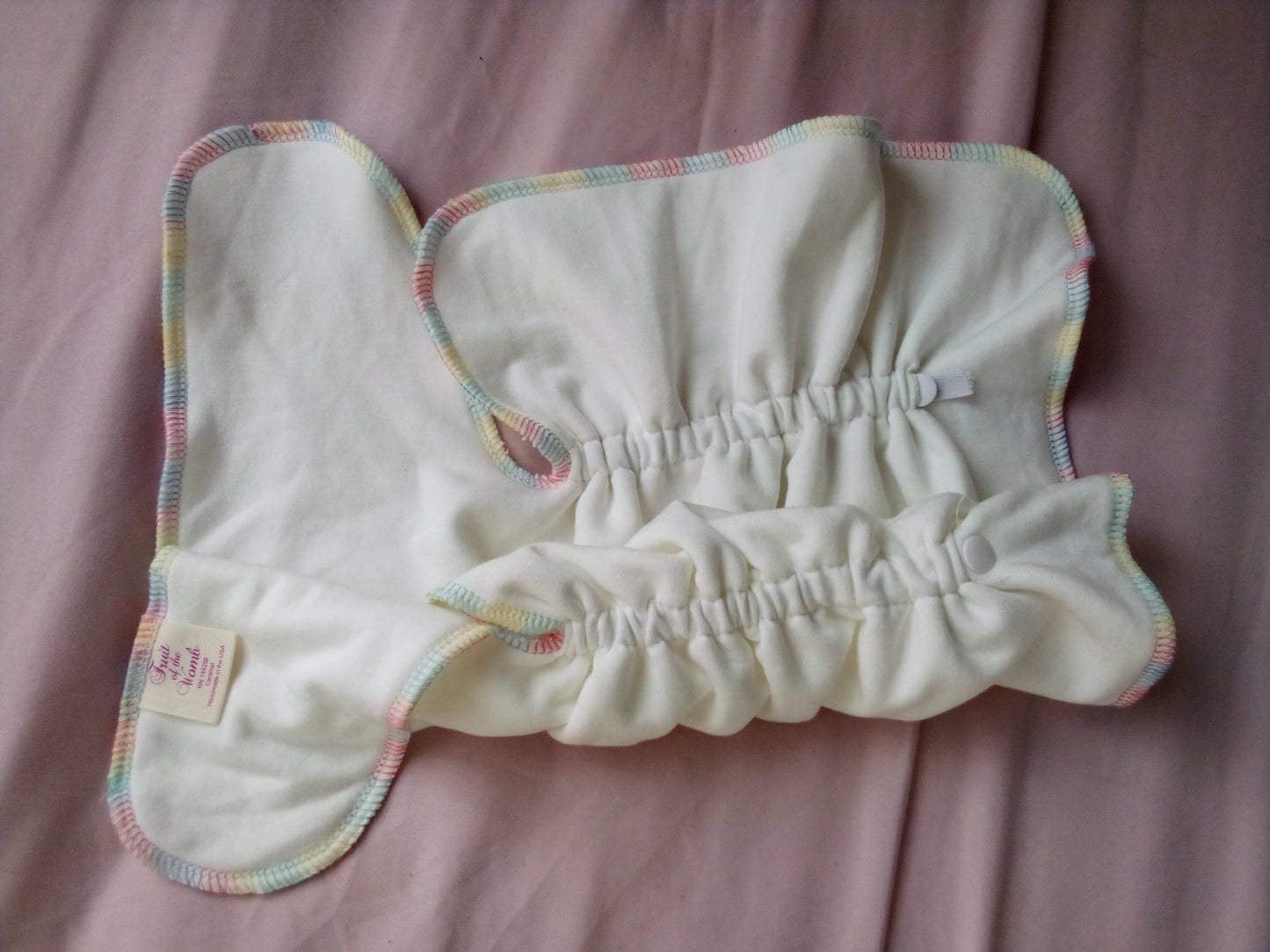 Black Flex-Fit Winged Perfect fit Preflat (WPFP) by Fruit of the Womb Diapers, product view 8