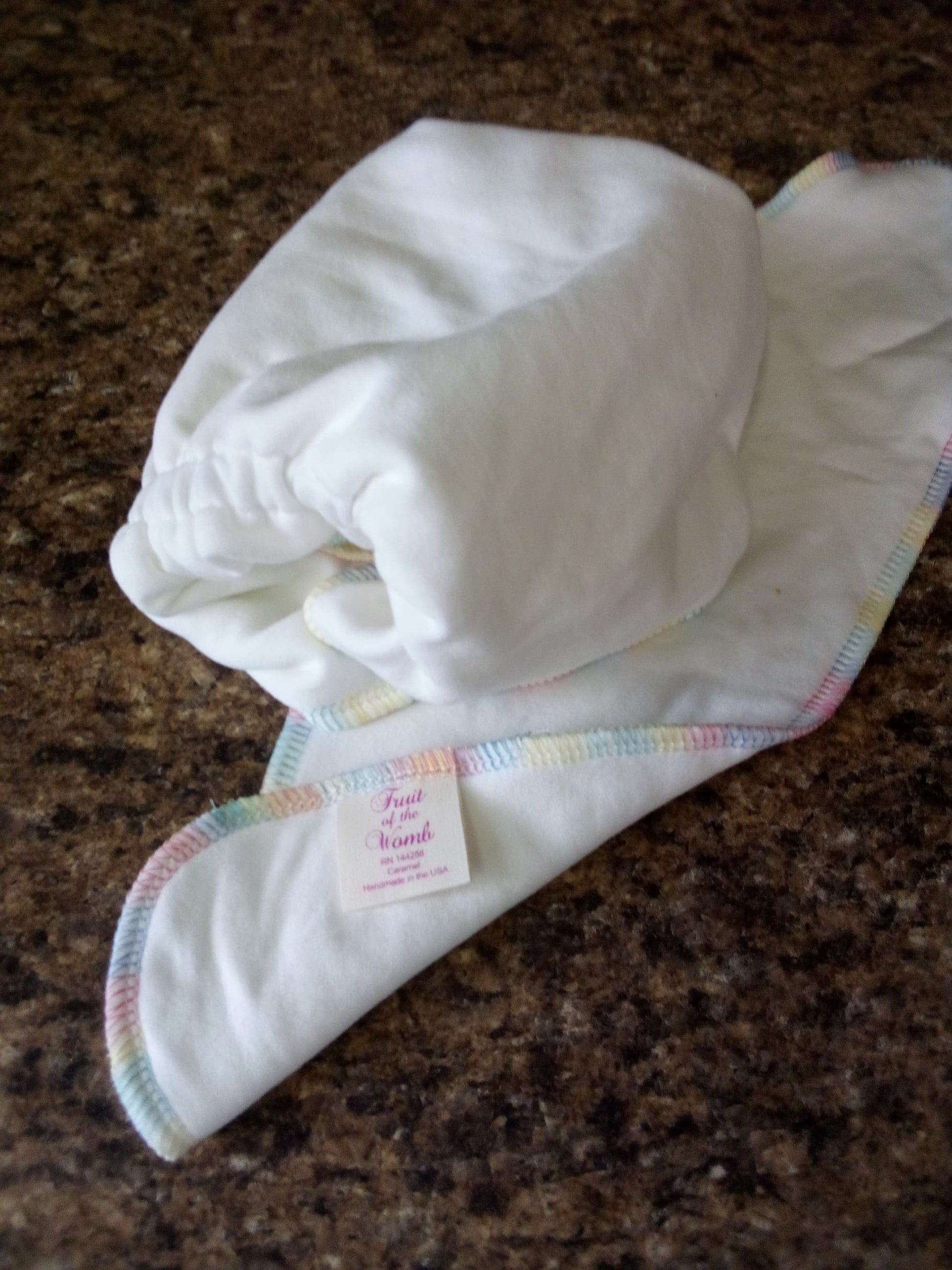 Black Flex-Fit Winged Perfect fit Preflat (WPFP) by Fruit of the Womb Diapers, product view 9