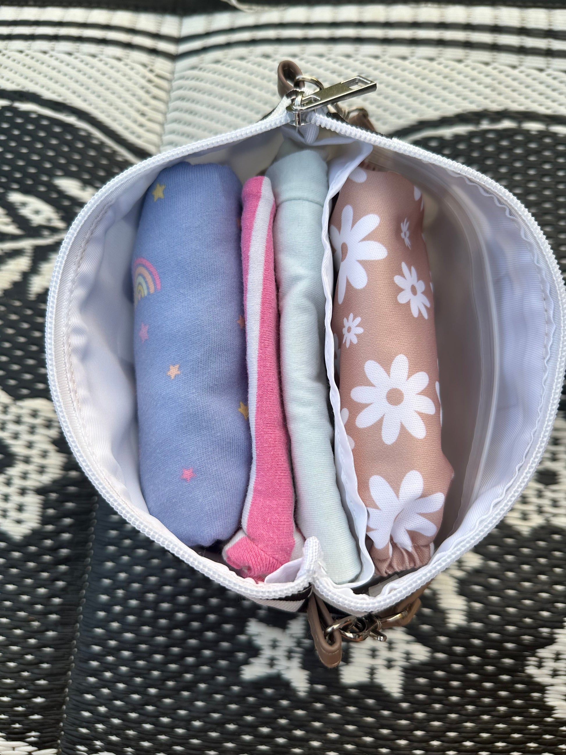 Wipes Clutch | Black Check by The Good Village Cloth Co., product view 2