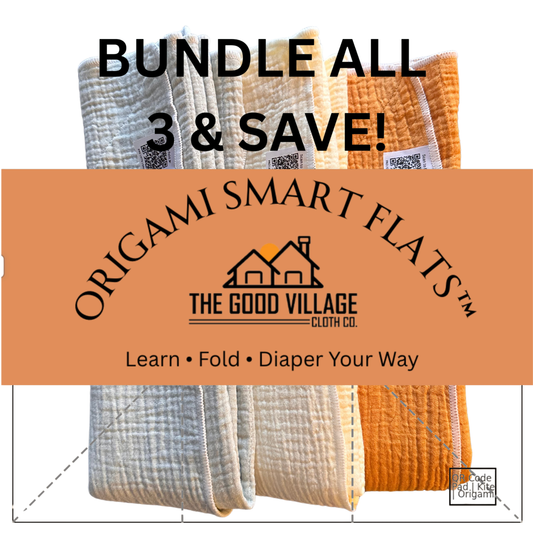 3-Pack Origami Smart Flats Bundles by The Good Village Cloth Co.