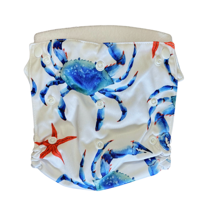 All-in-Two Diaper Cover and Belt (Printed PUL) by Flappy-Nappies, product view 2