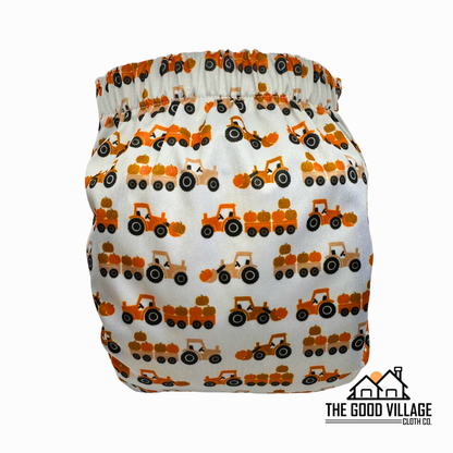 One Size Pocket Diaper - Pumpkin Haul by The Good Village Cloth Co., product view 2
