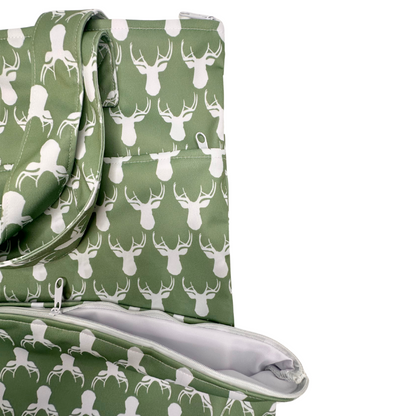 Large Hanging Wetbag | Antlers by The Good Village Cloth Co., product view 4