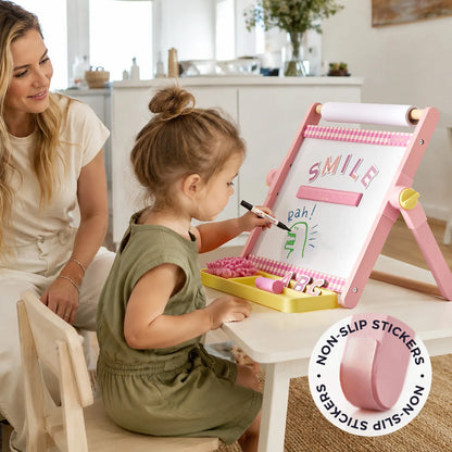 Tiny Land 3-in-1 Magnetic Tabletop Easel for Kids, Ages 3+