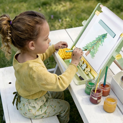 Tiny Land 3-in-1 Magnetic Tabletop Easel for Kids, Ages 3+