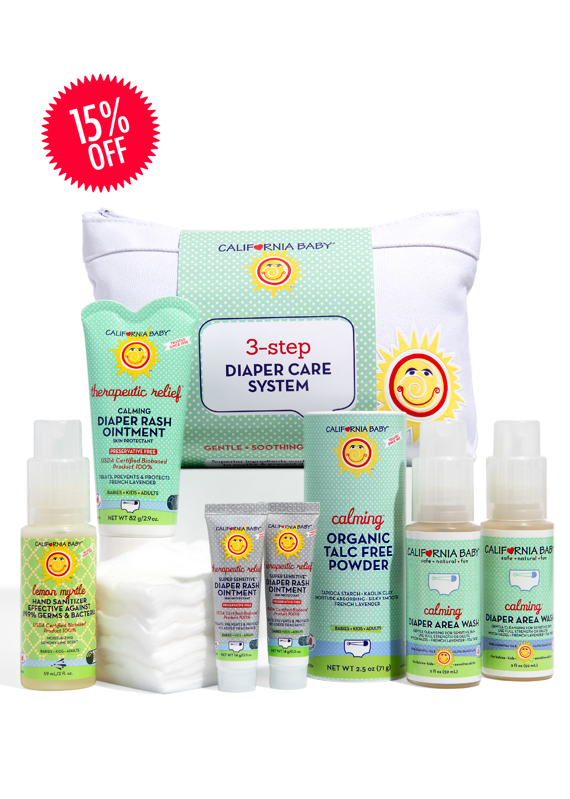 Calming™ 3-Step Diaper Care Kit by California Baby