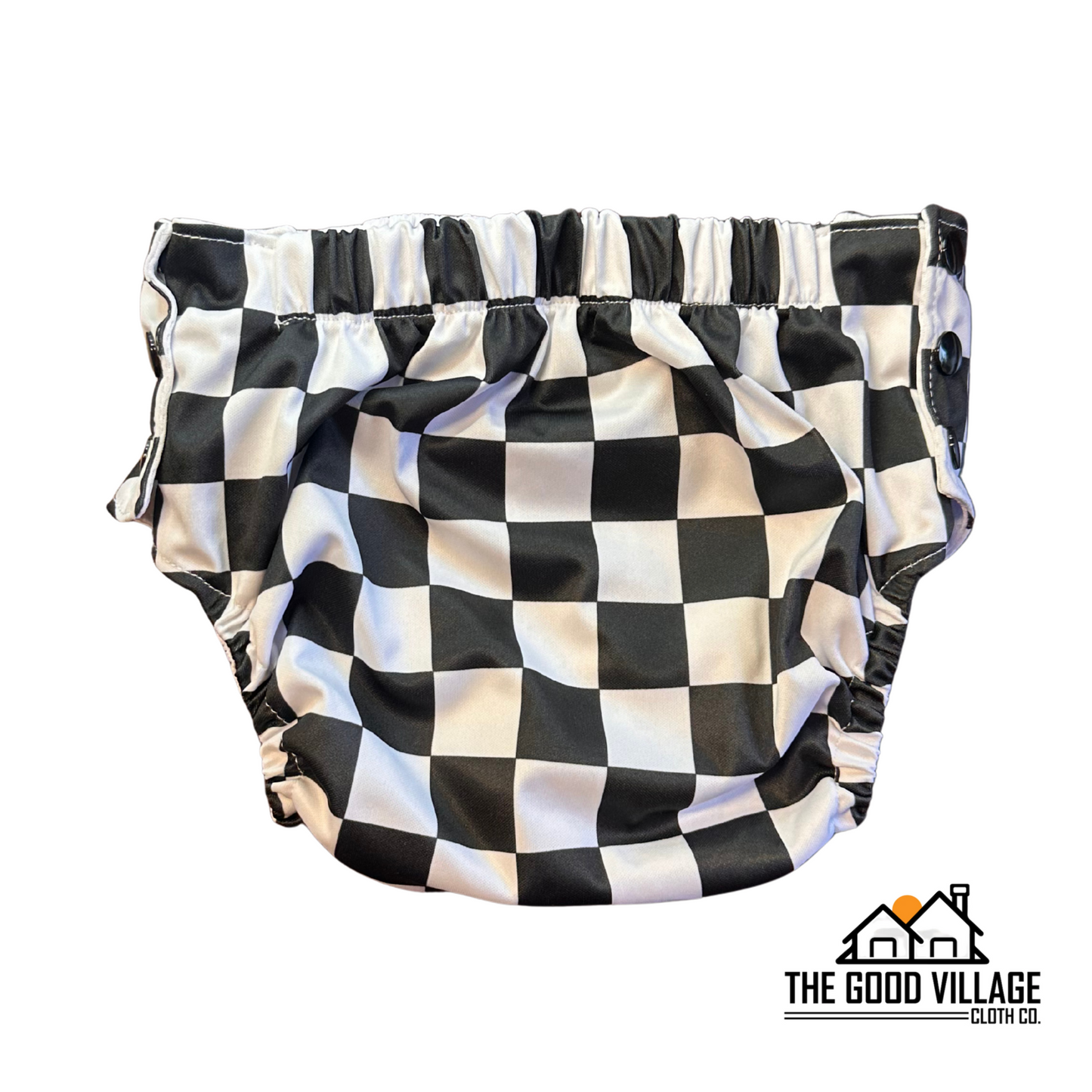 Toddler Trainers - Check Me Out by The Good Village Cloth Co., product view 2