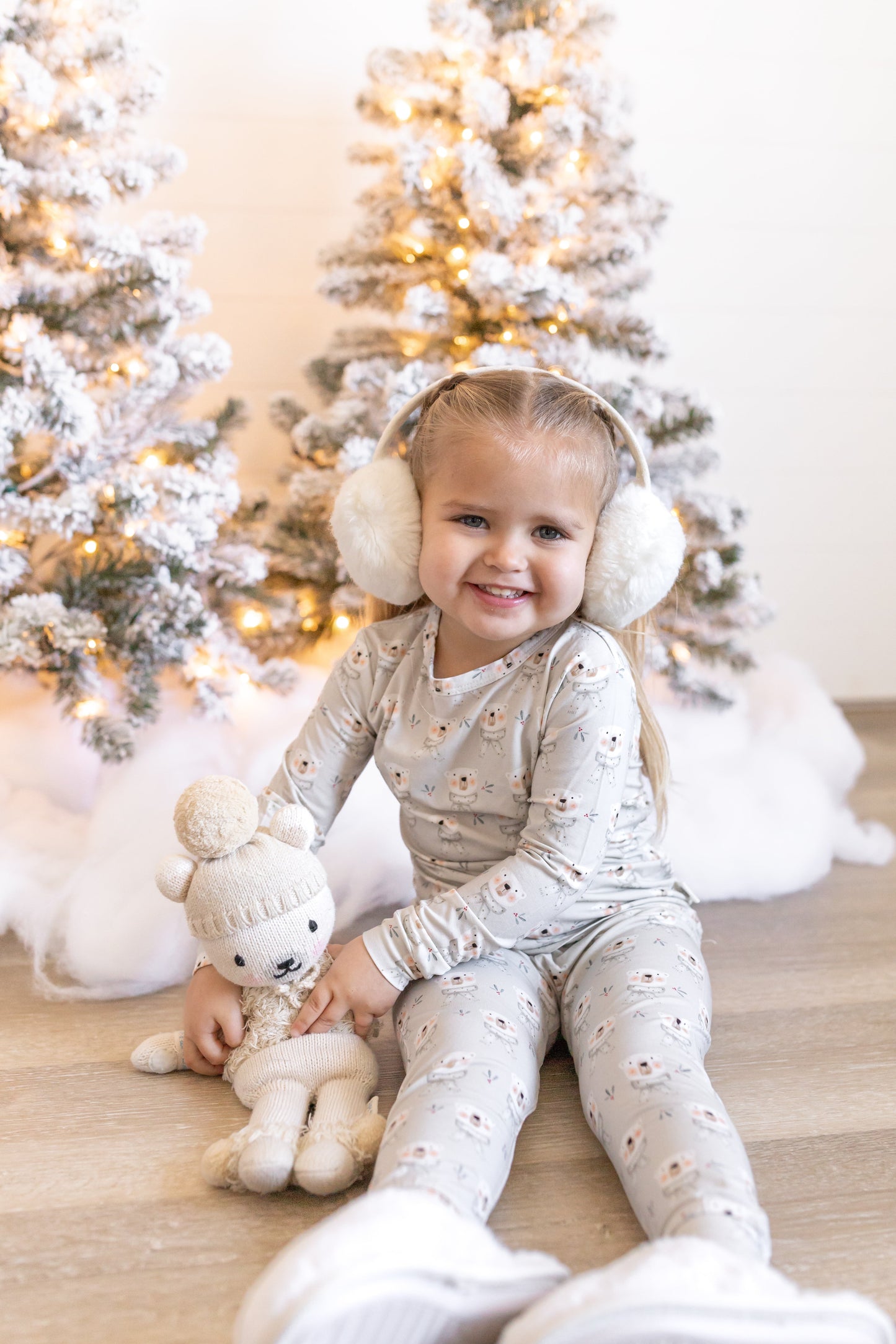 Polar Bear 2pc Bamboo Pajamas by Little Joy Co., product view 7