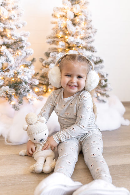 Polar Bear 2pc Bamboo Pajamas by Little Joy Co., product view 7