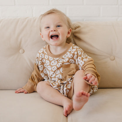 Skulls Bamboo Bubble Romper by Little Joy Co.