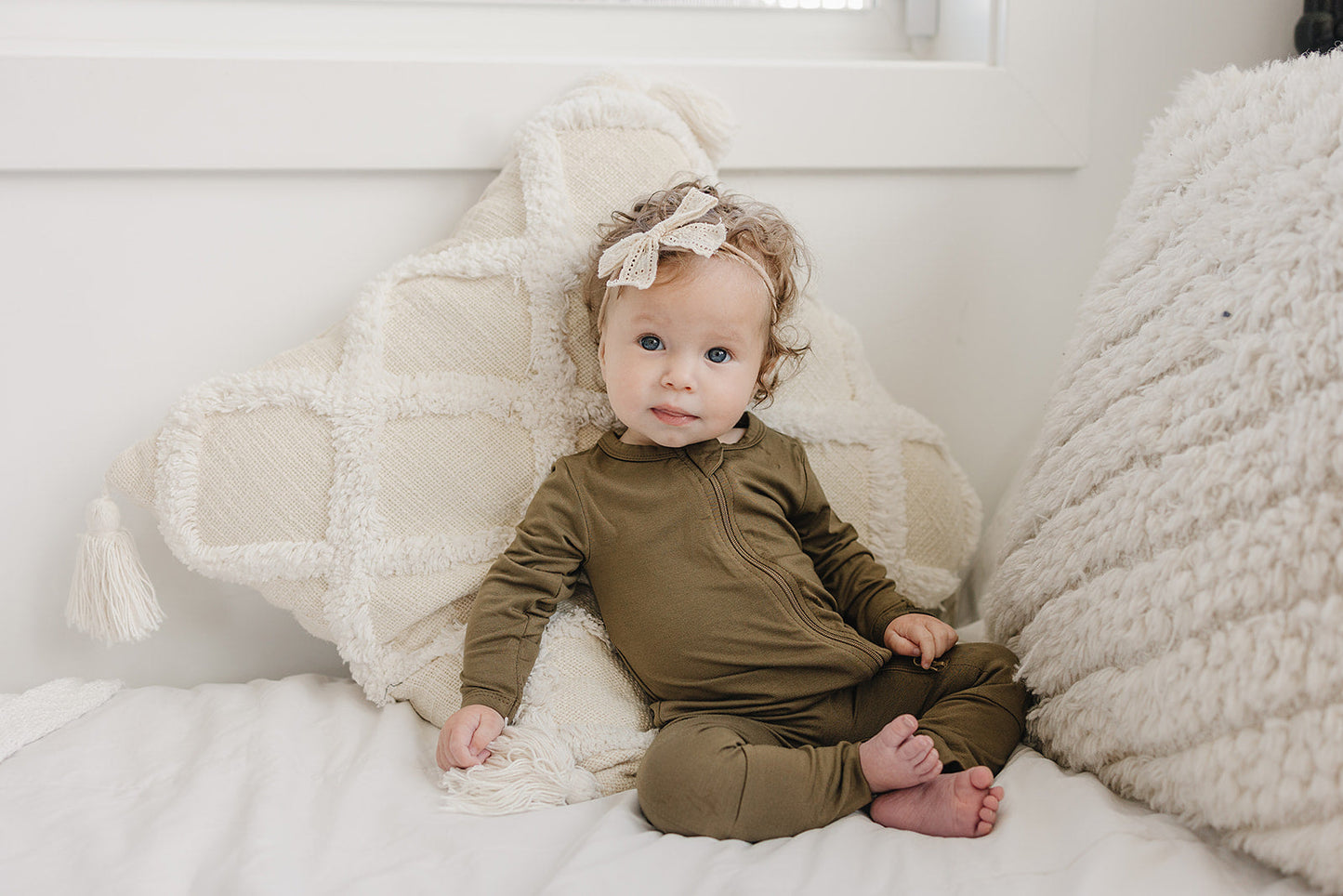 Solid Bamboo Zippy Pajamas - more colors by Little Joy Co., product view 7
