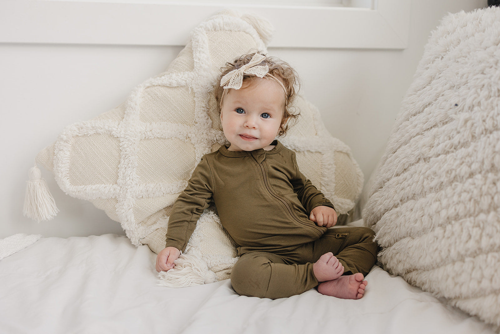 Solid Bamboo Zippy Pajamas - more colors by Little Joy Co., product view 4