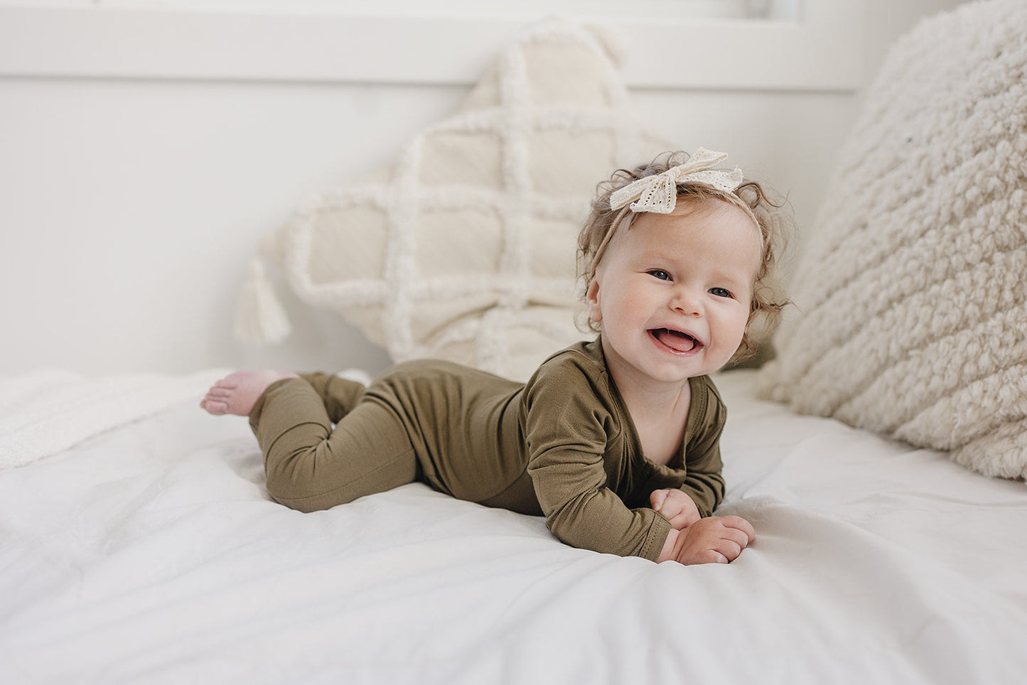 Solid Bamboo Zippy Pajamas - more colors by Little Joy Co., product view 2