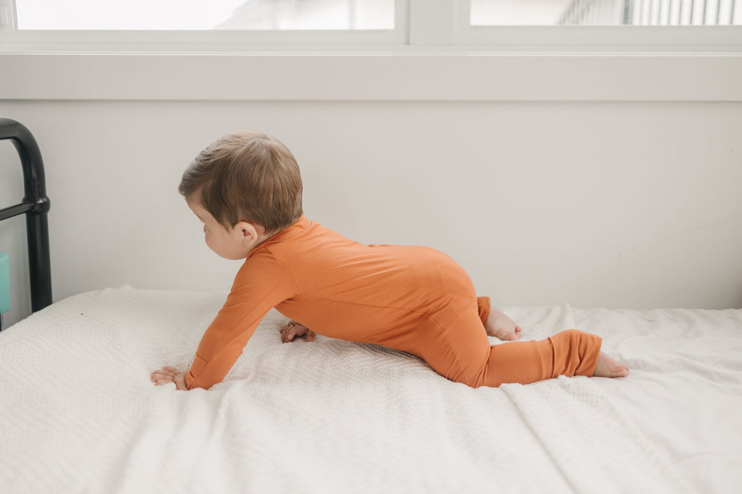 Solid Bamboo Zippy Pajamas - more colors by Little Joy Co., product view 3