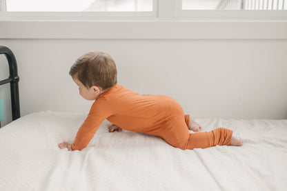 Solid Bamboo Zippy Pajamas - more colors by Little Joy Co., product view 3