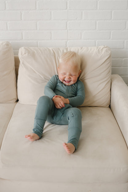 Solid Bamboo Zippy Pajamas - more colors by Little Joy Co., product view 11